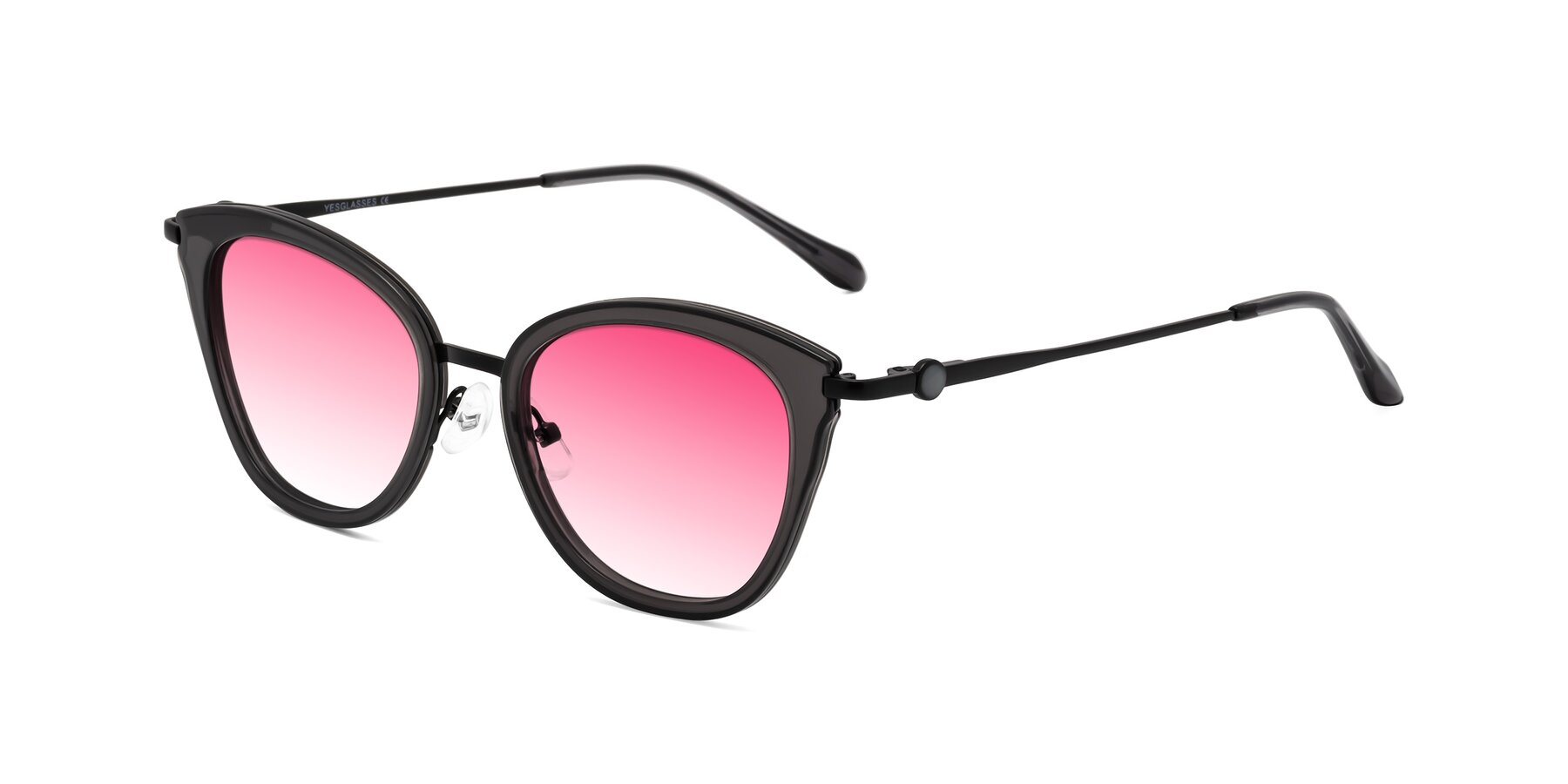 Angle of Zinnia in Gray with Pink Gradient Lenses