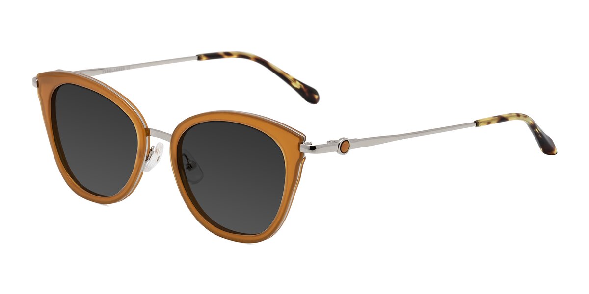 thumbnail image 2 of Fashion Metal Bridge Cat Eye Aviator Sunglasses For Women, UV400, 9601 M 2 of 5