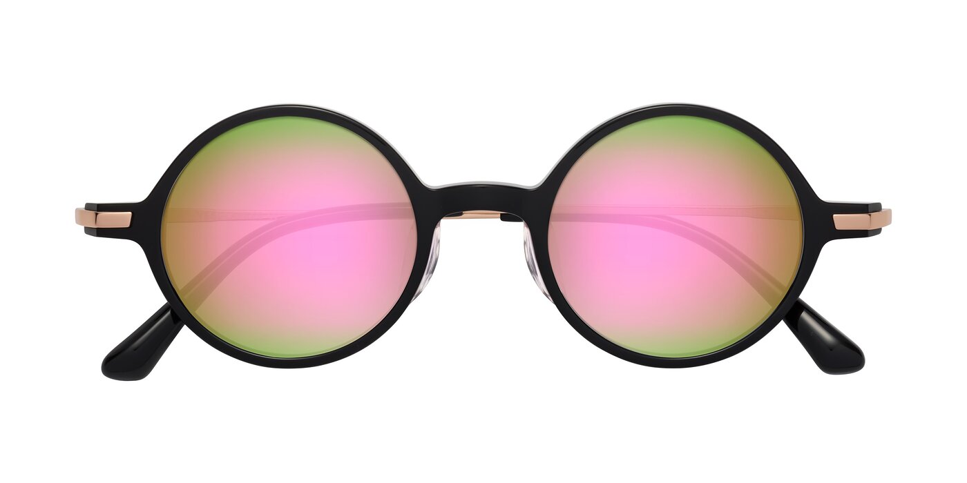 Coins - Black Flash Mirrored Sunglasses