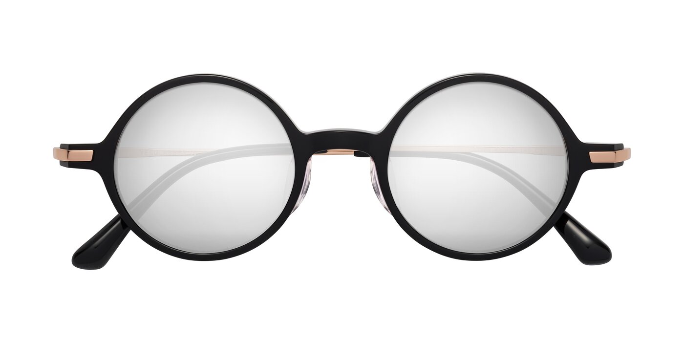 Coins - Black Flash Mirrored Sunglasses