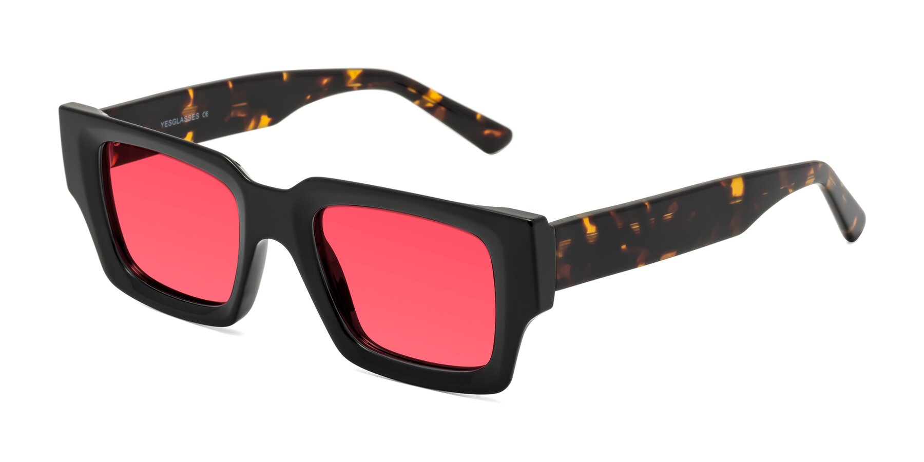 Angle of Iceberg in Black-Tortoise with Red Tinted Lenses