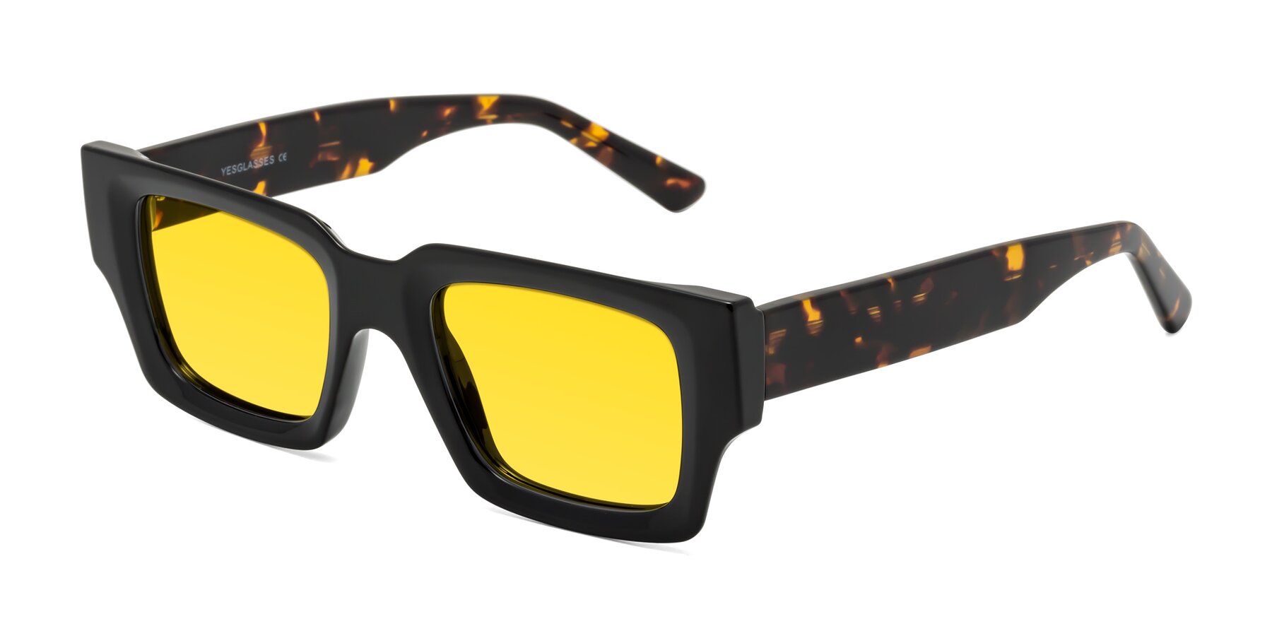 Angle of Iceberg in Black-Tortoise with Yellow Tinted Lenses