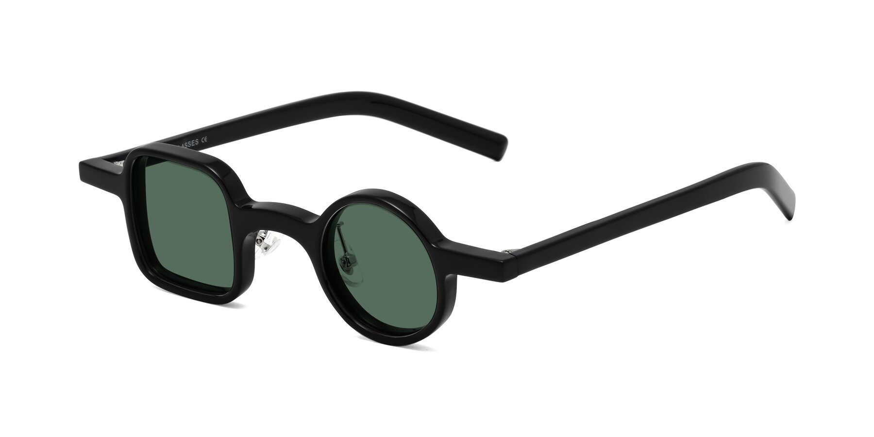 Angle of Primiti in Black with Green Polarized Lenses