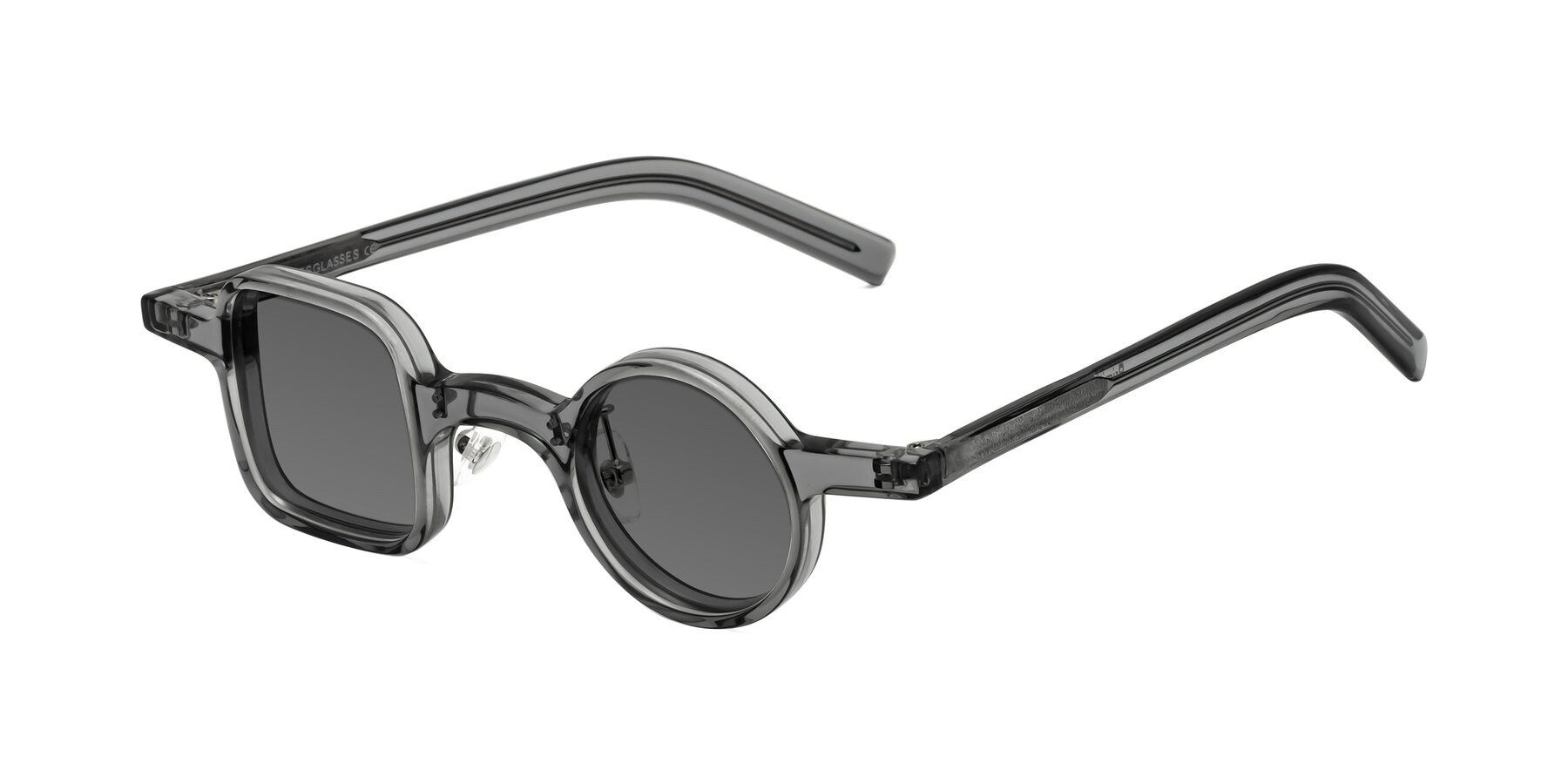 Angle of Primiti in Gray with Medium Gray Tinted Lenses