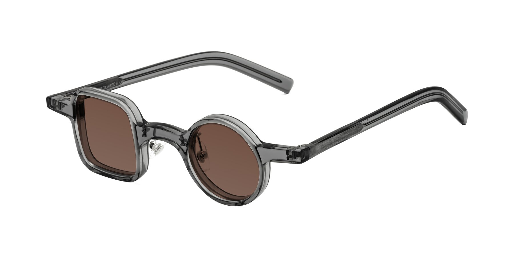 Angle of Primiti in Gray with Brown Tinted Lenses