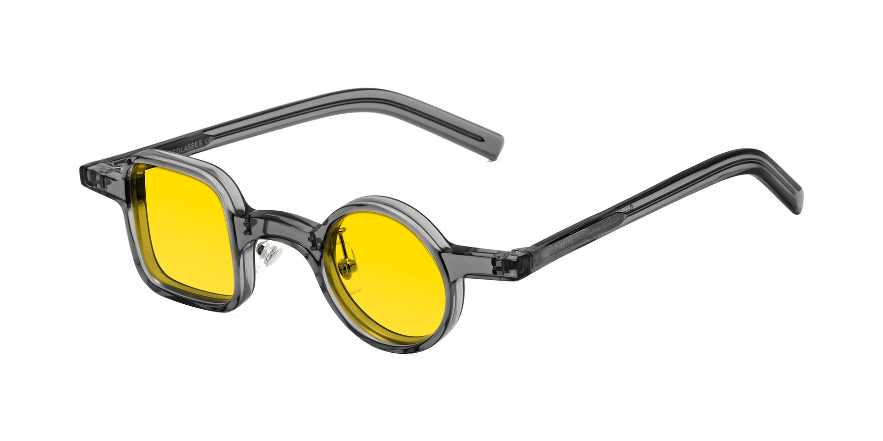 Angle of Primiti in Gray with Yellow Tinted Lenses