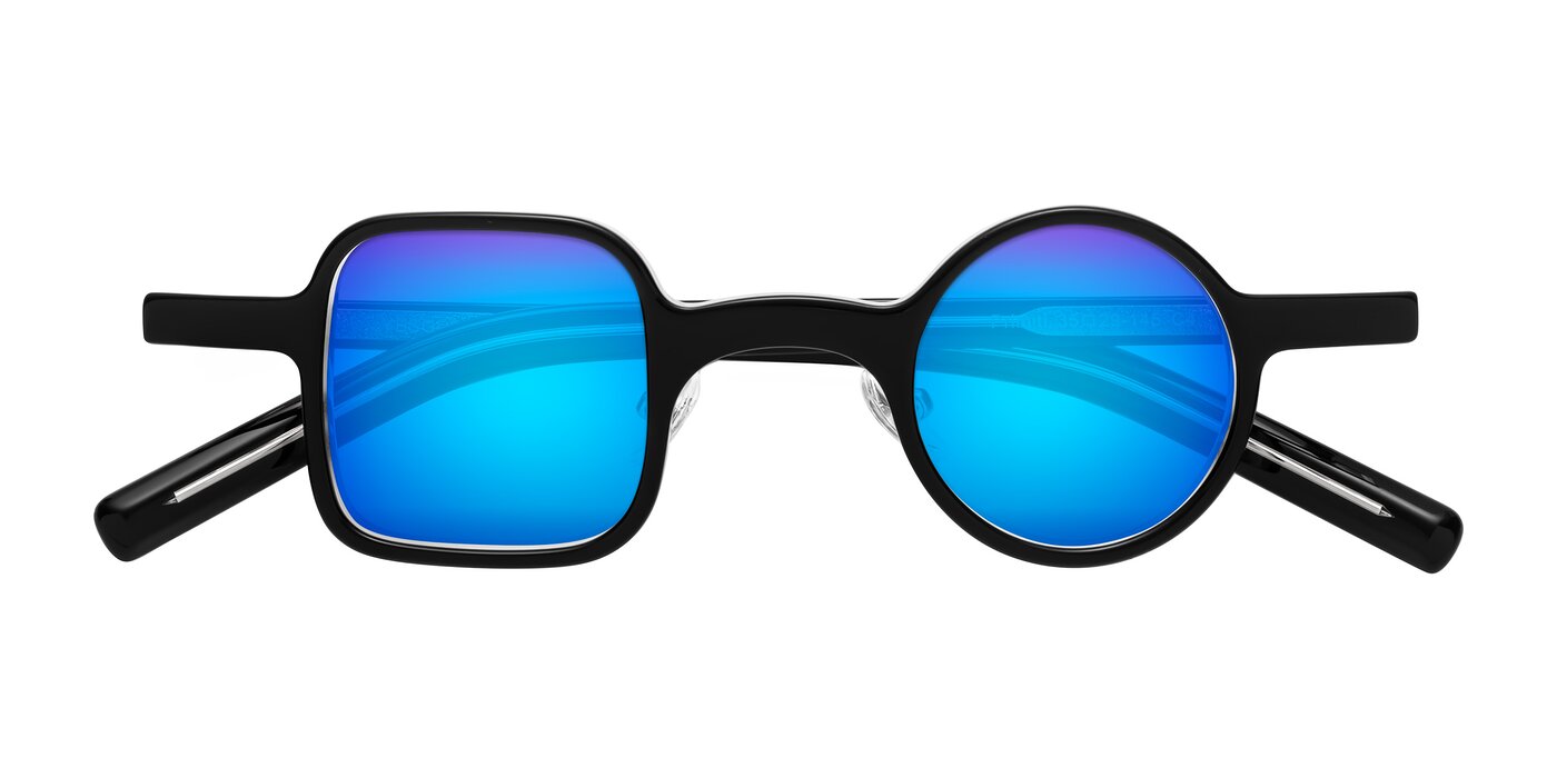 Primiti - Black/Clear Flash Mirrored Sunglasses