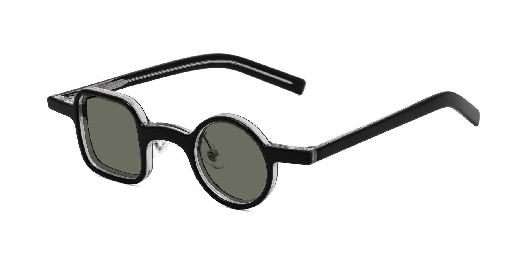 Angle of Primiti in Black-Clear with Gray Polarized Lenses