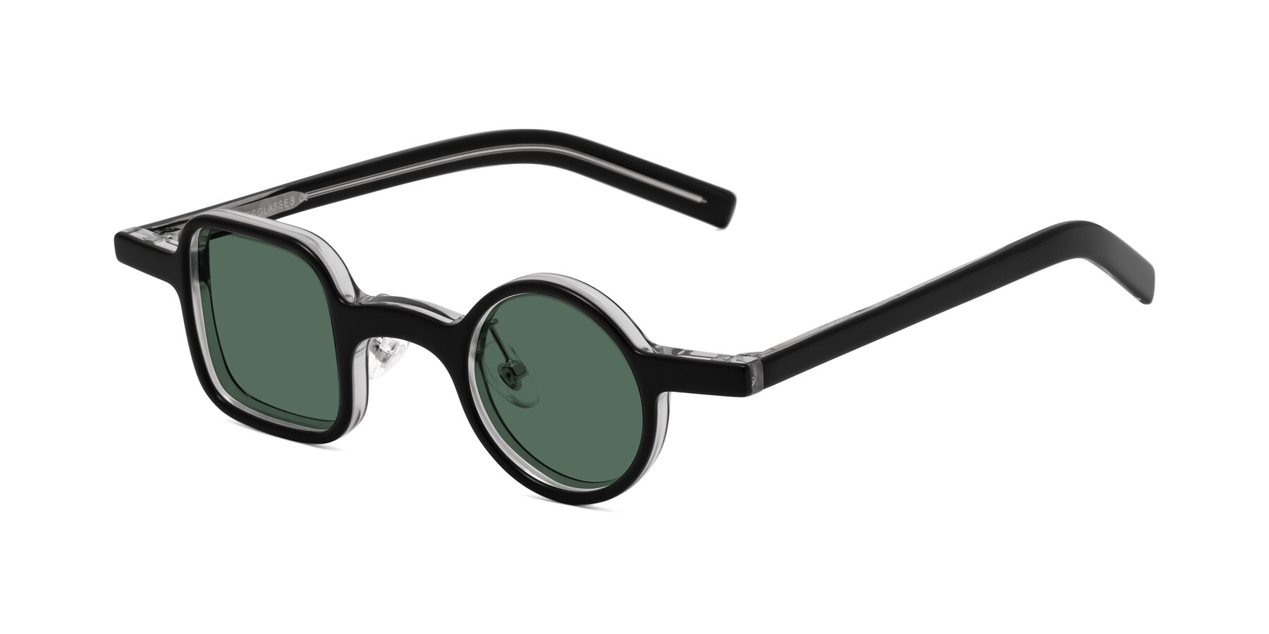 Angle of Primiti in Black-Clear with Green Polarized Lenses