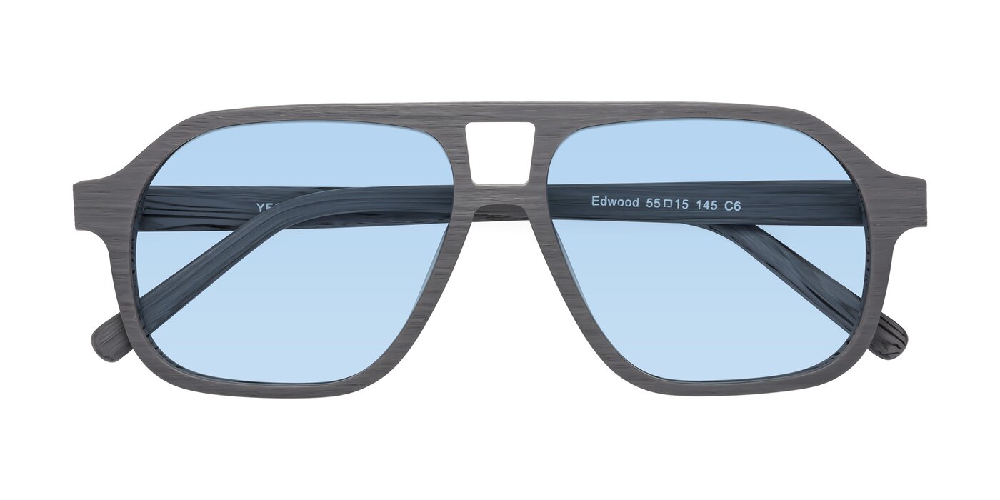 Edwood - Cement Woodgrain Tinted Sunglasses