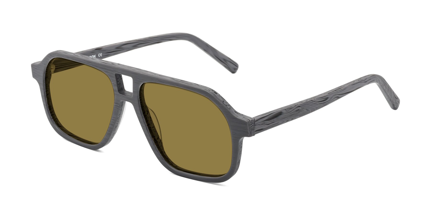 Angle of Edwood in Cement Woodgrain with Brown Polarized Lenses