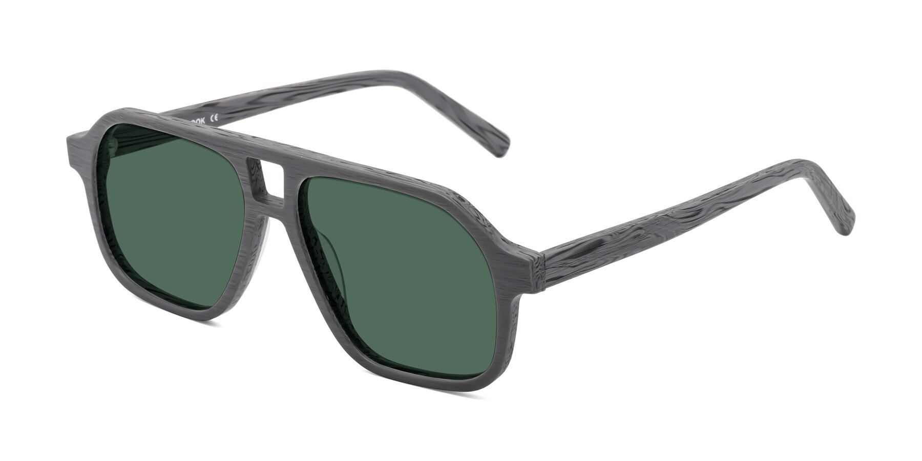 Angle of Edwood in Cement Woodgrain with Green Polarized Lenses