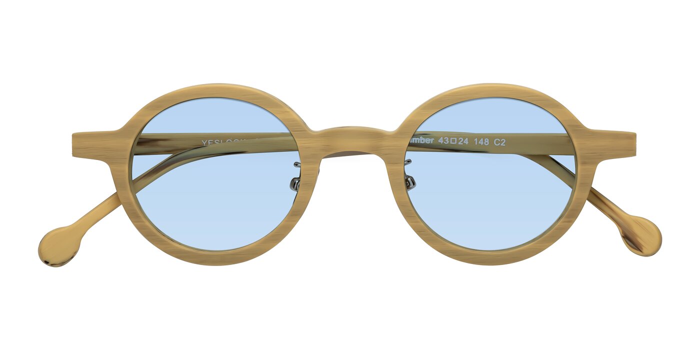 Timber - Egg Yolk Woodgrain Tinted Sunglasses