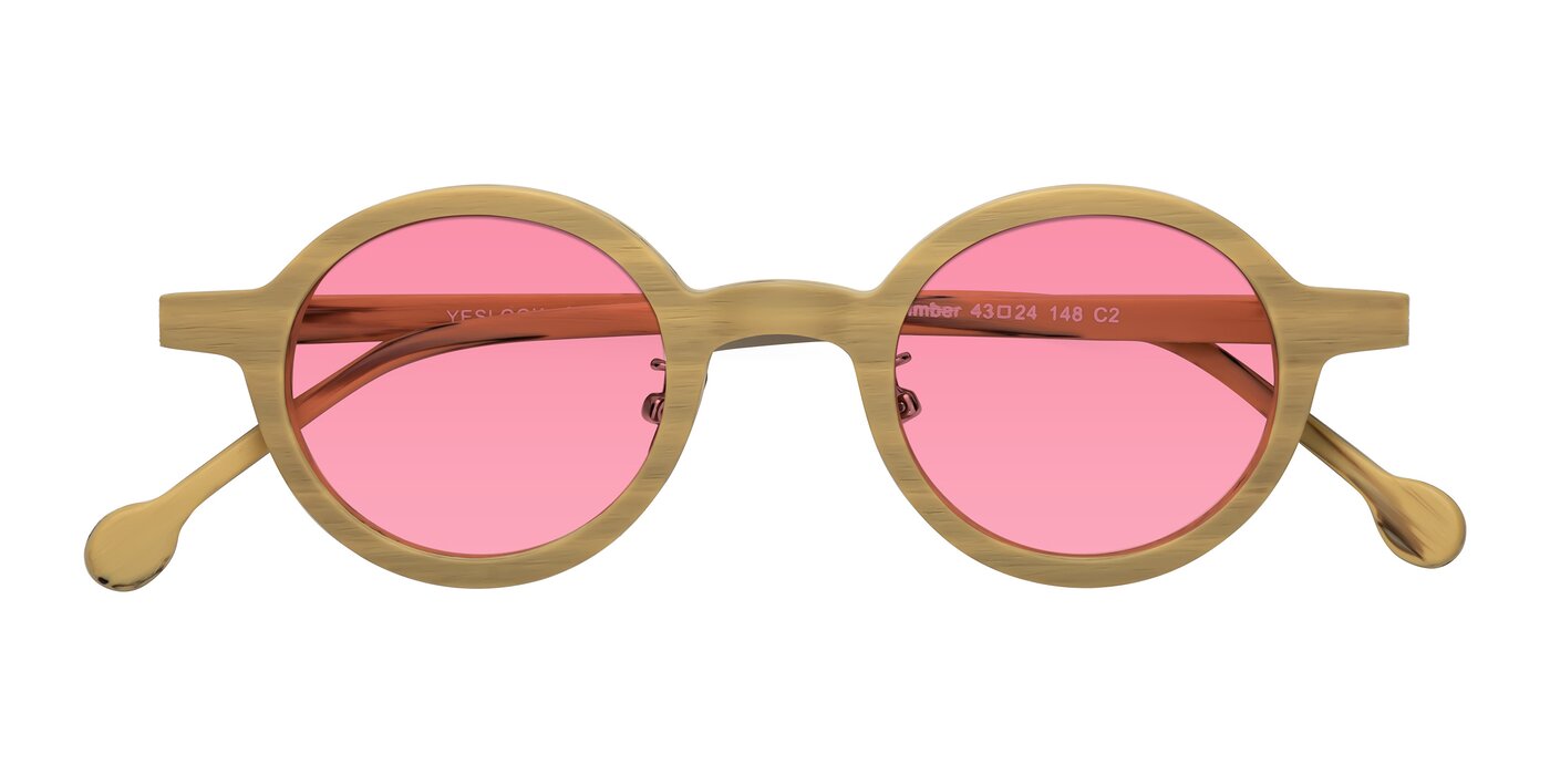 Timber - Egg Yolk Woodgrain Tinted Sunglasses