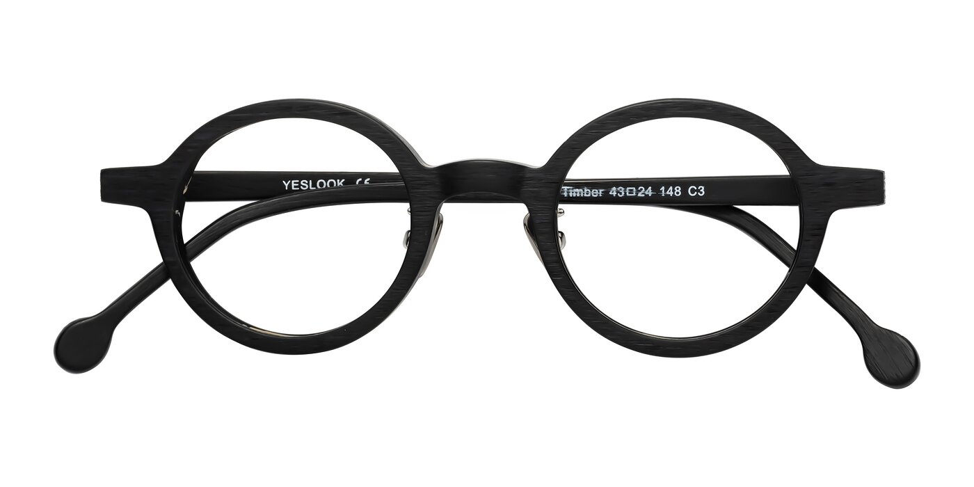 Timber - Black Woodgrain Reading Glasses