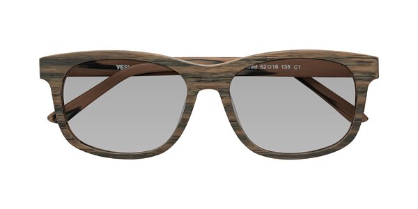 Front of Alfred in Burnt Tan Woodgrain