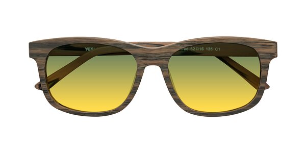 Front of Alfred in Burnt Tan Woodgrain