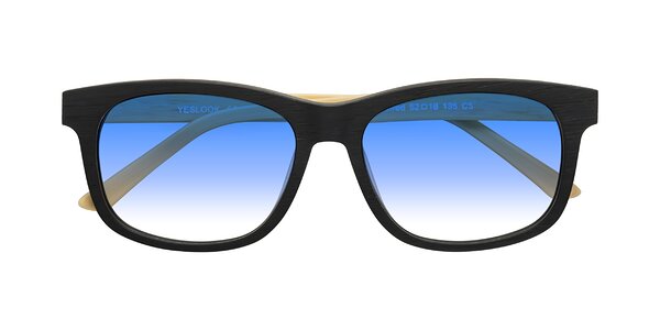 Front of Alfred in Black/Light Yellow Woodgrain