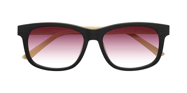 Front of Alfred in Black/Light Yellow Woodgrain