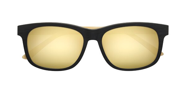 Front of Alfred in Black/Light Yellow Woodgrain