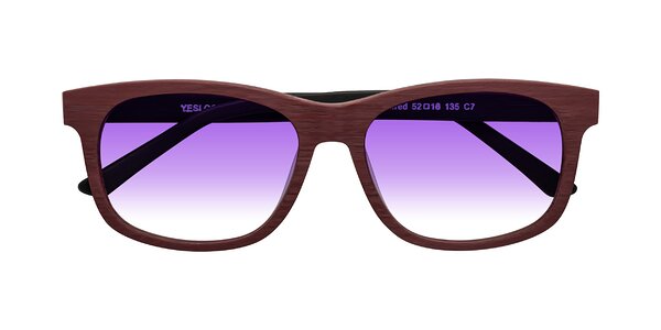 Front of Alfred in Burgundy/Black Woodgrain