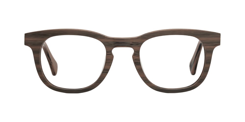 Tonia - Burnt Tan Woodgrain Eyeglasses