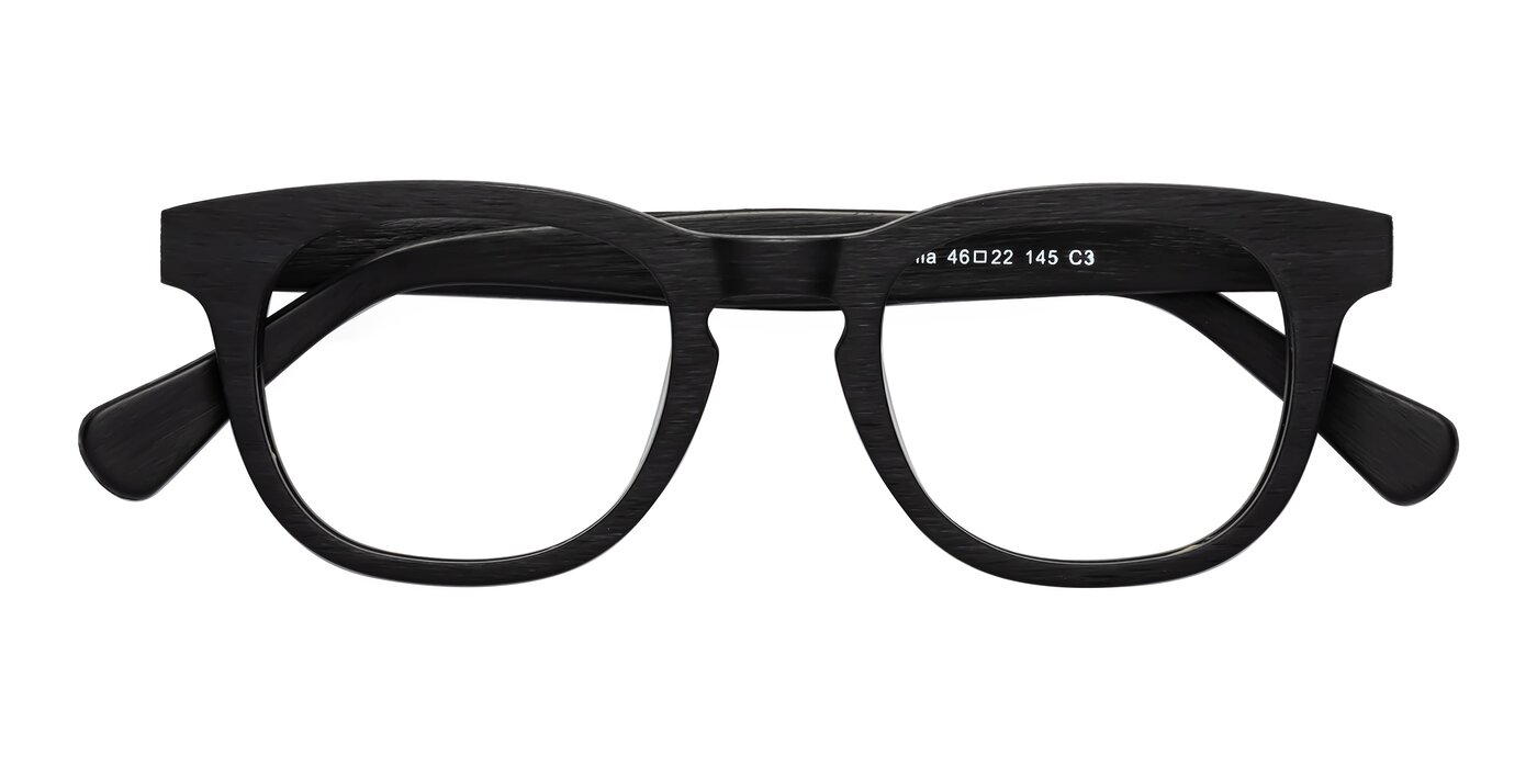 Tonia - Black Woodgrain Eyeglasses