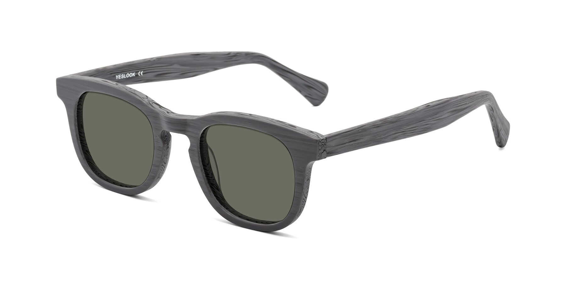 Angle of Tonia in Cement Woodgrain with Gray Polarized Lenses