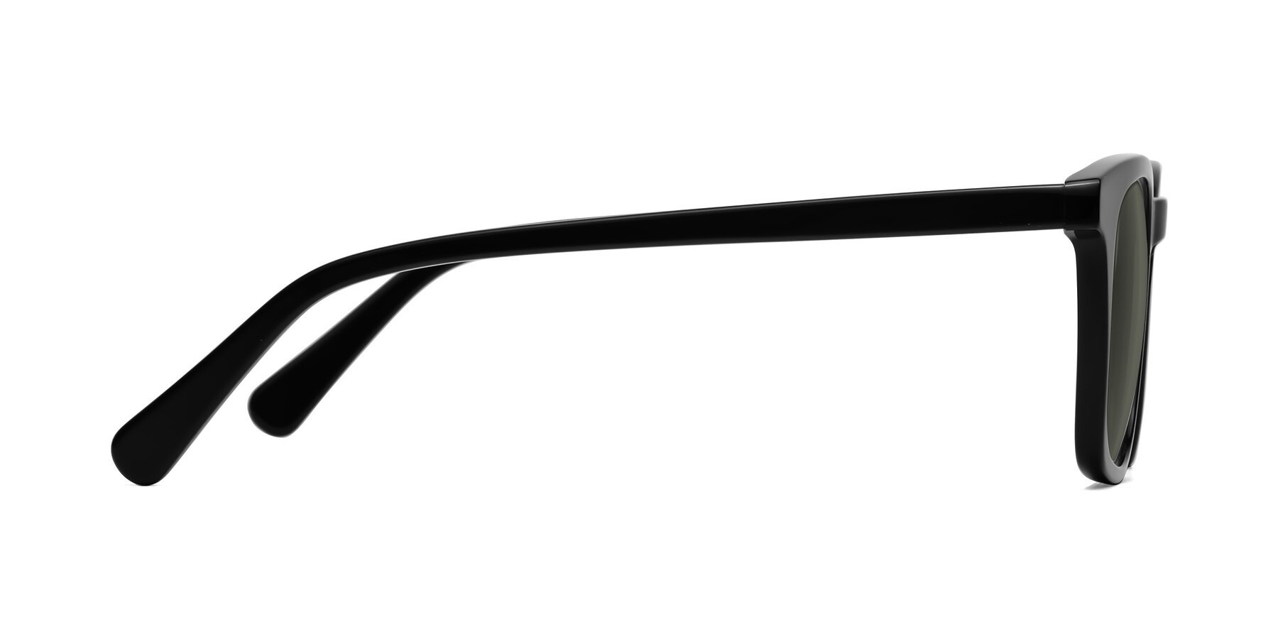 Side of Polite in Black with Gray Polarized Lenses