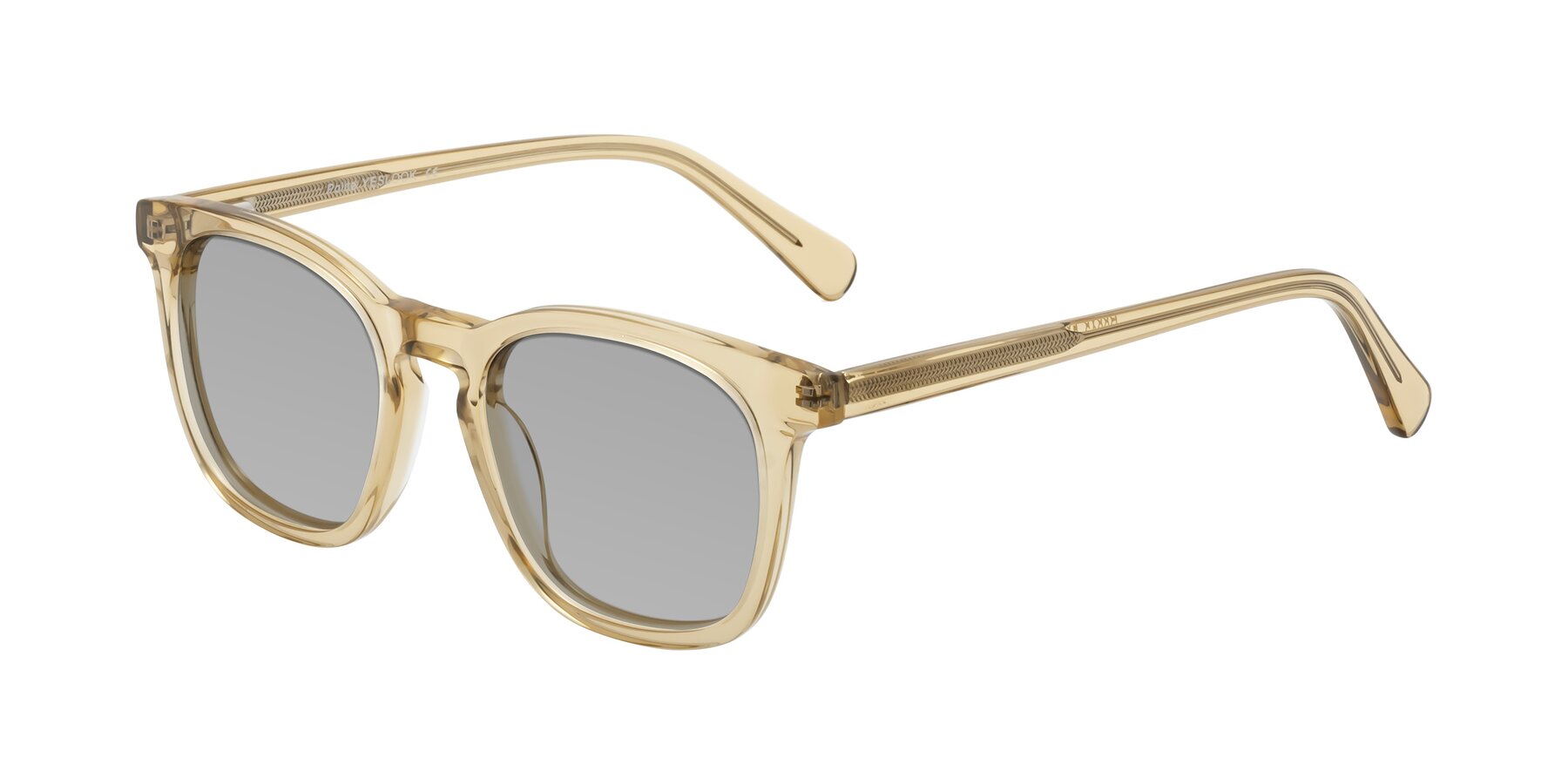 Angle of Polite in Champagne with Light Gray Tinted Lenses