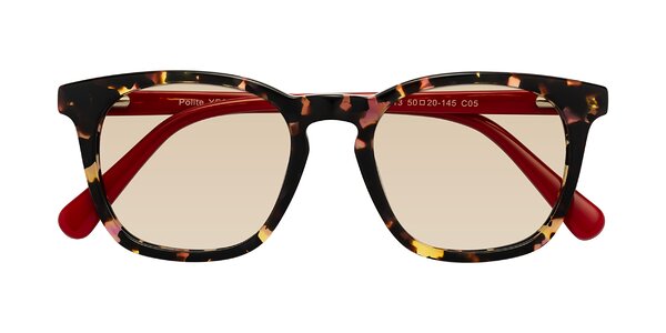 Front of Polite in Tortoise / Red