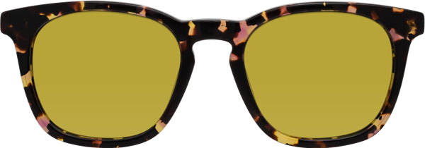 Tortoise/Red Keyhole Bridge Spring Hinges Trapezoid Tinted Sunglasses ...