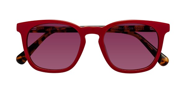 Front of Polite in Red / Tortoise