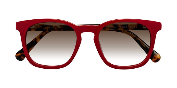 Front of Polite in Red/Tortoise