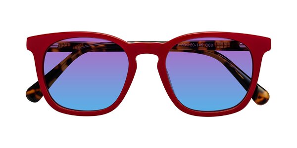 Front of Polite in Red/Tortoise