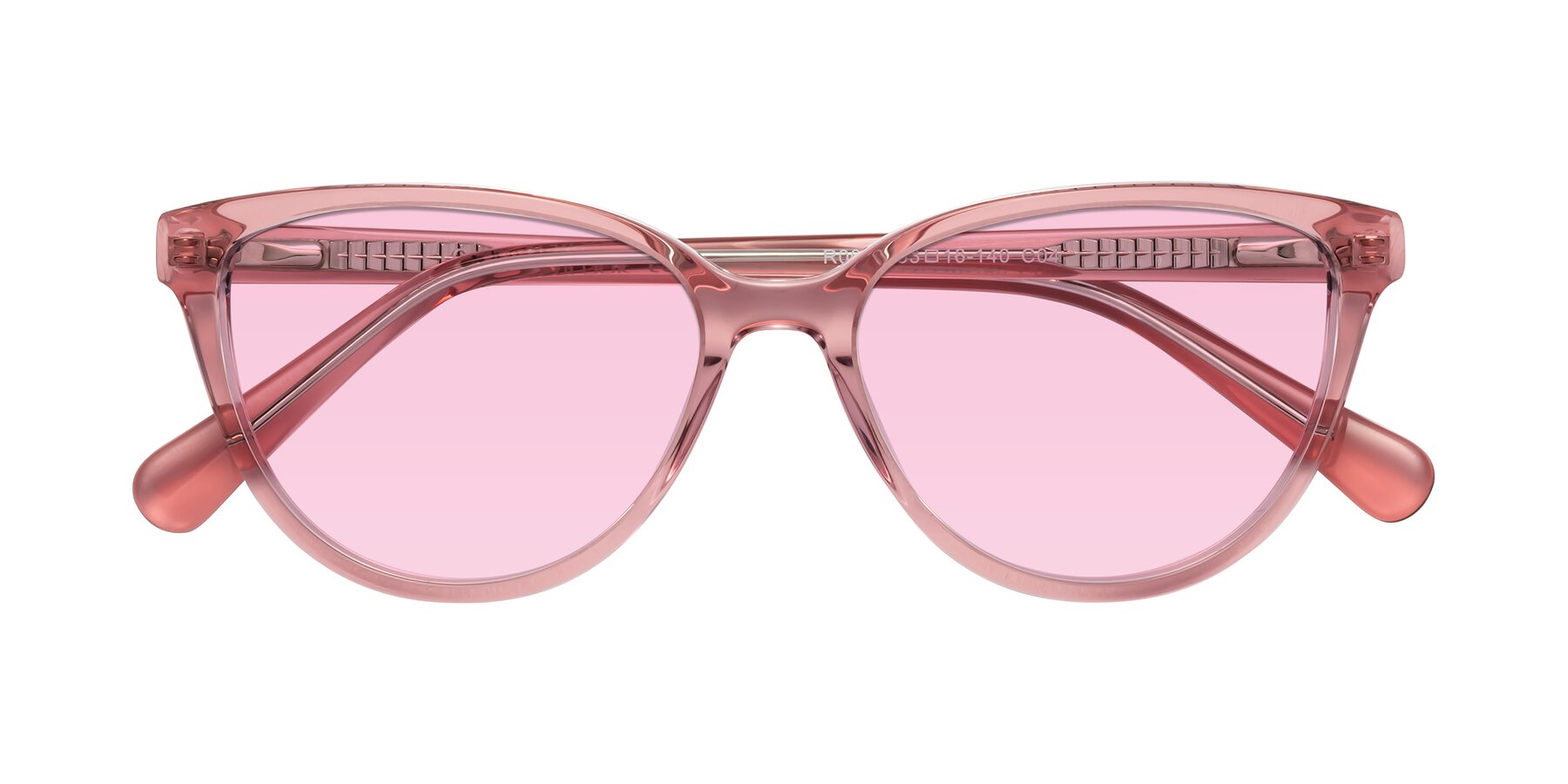 Folded Front of Guest in Pink with Light Pink Tinted Lenses