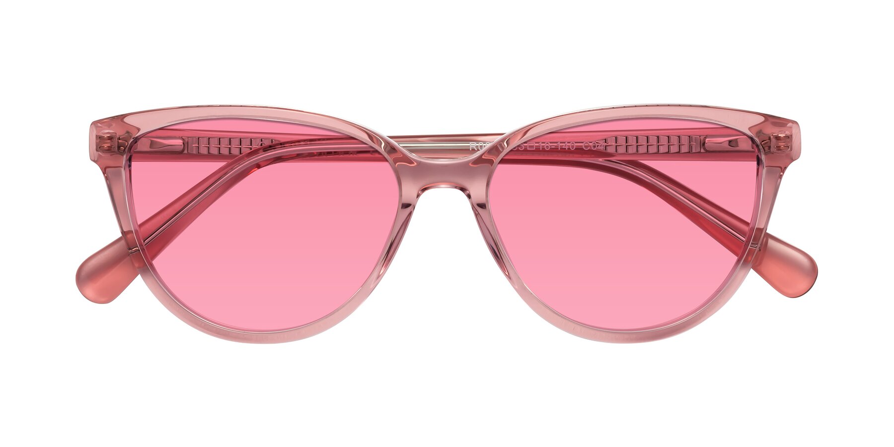 Folded Front of Guest in Pink with Pink Tinted Lenses