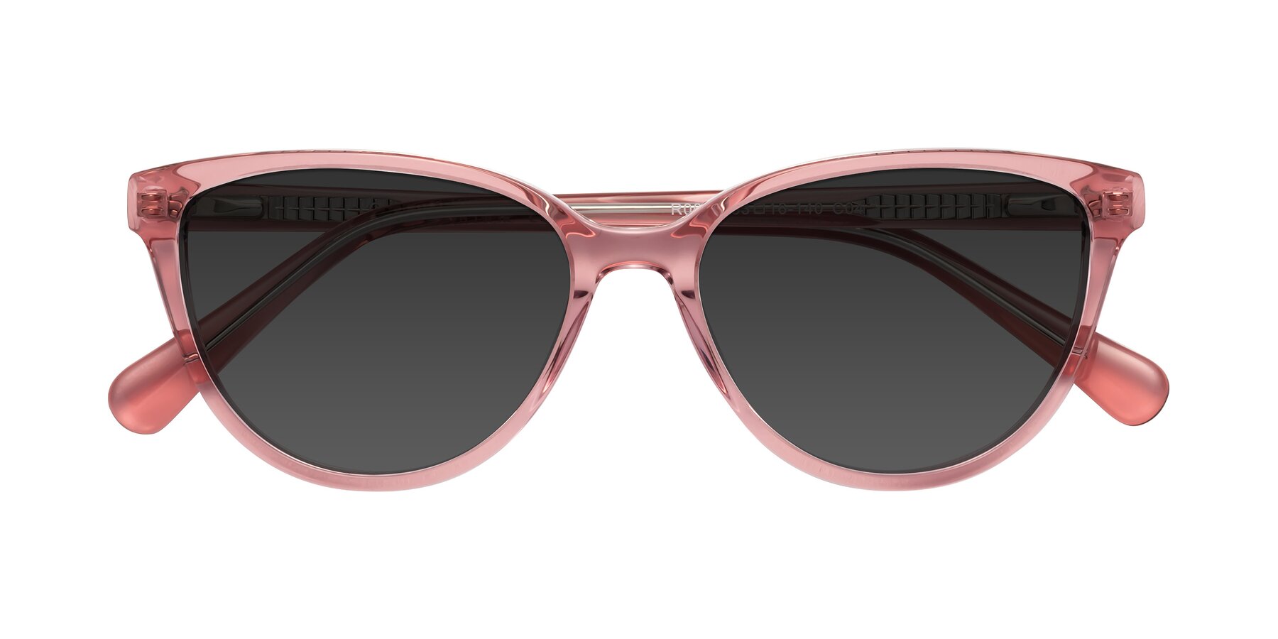 Folded Front of Guest in Pink with Gray Tinted Lenses