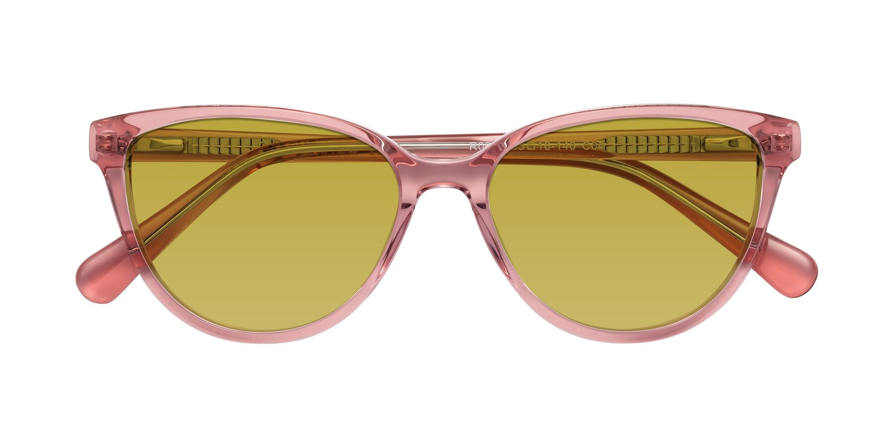 Folded Front of Guest in Pink with Champagne Tinted Lenses