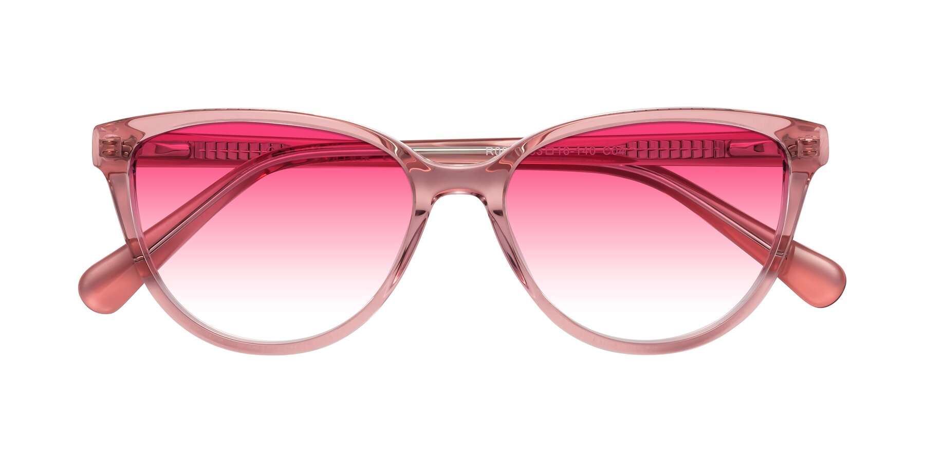 Folded Front of Guest in Pink with Pink Gradient Lenses