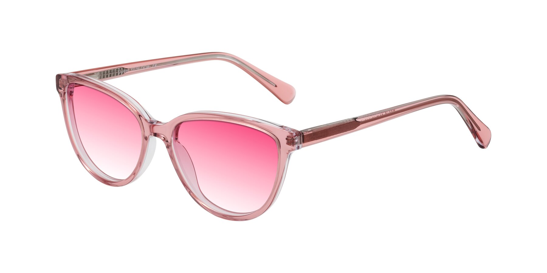 Angle of Guest in Pink with Pink Gradient Lenses