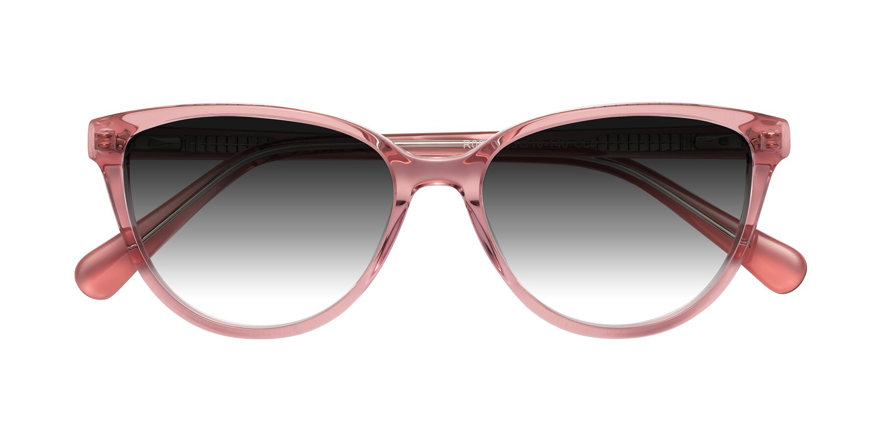 Folded Front of Guest in Pink with Gray Gradient Lenses