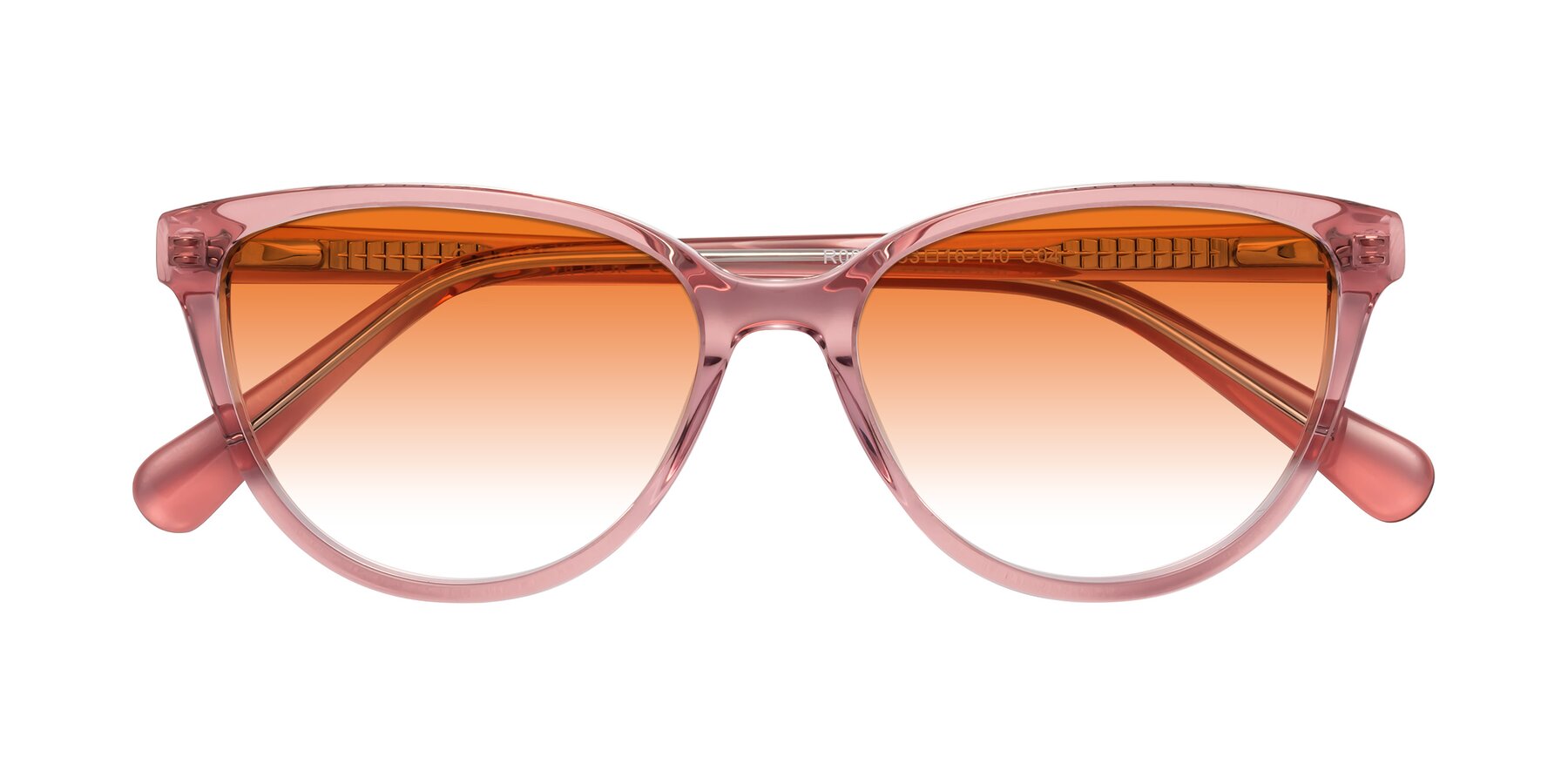 Folded Front of Guest in Pink with Orange Gradient Lenses