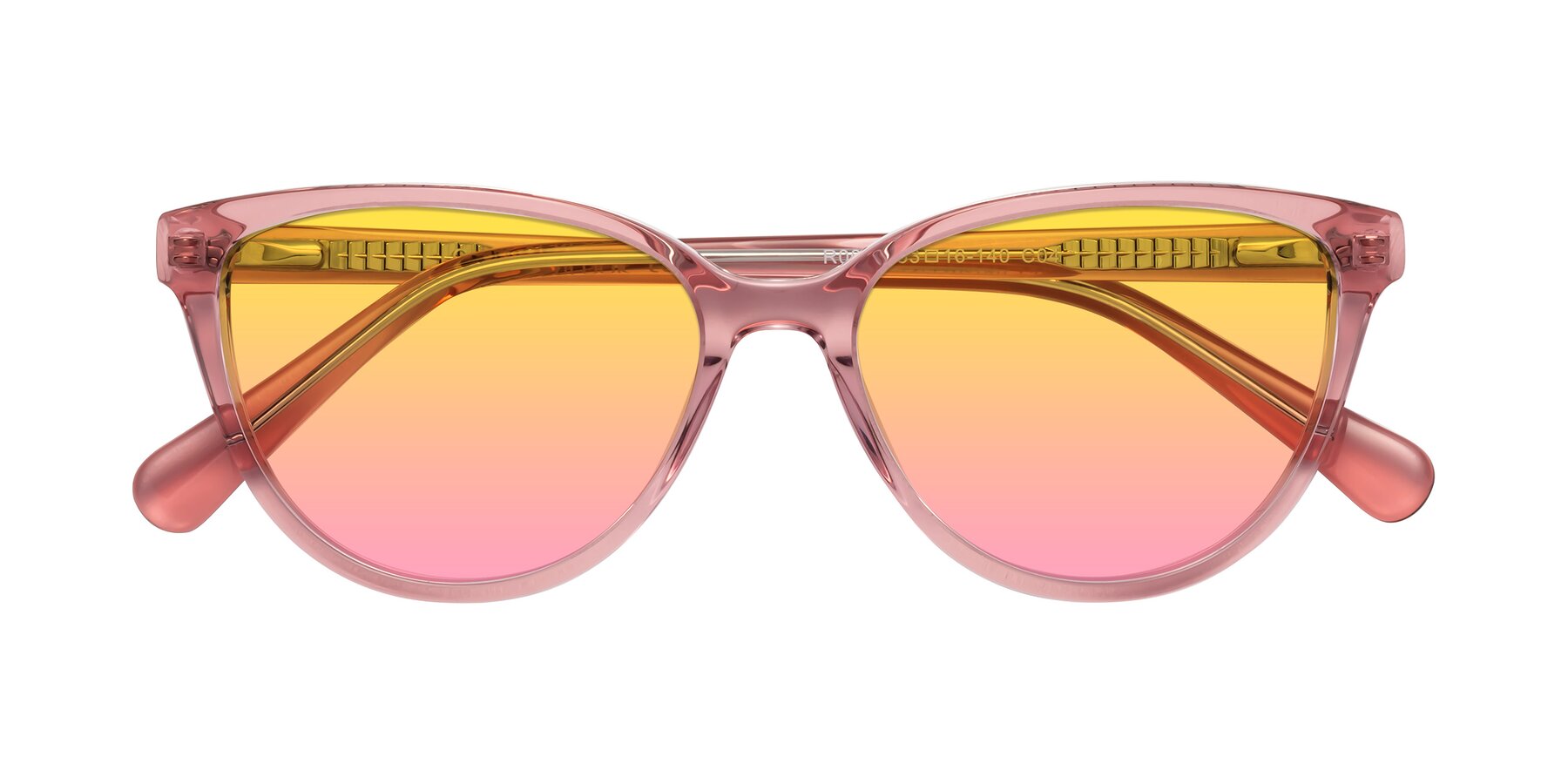 Folded Front of Guest in Pink with Yellow / Pink Gradient Lenses