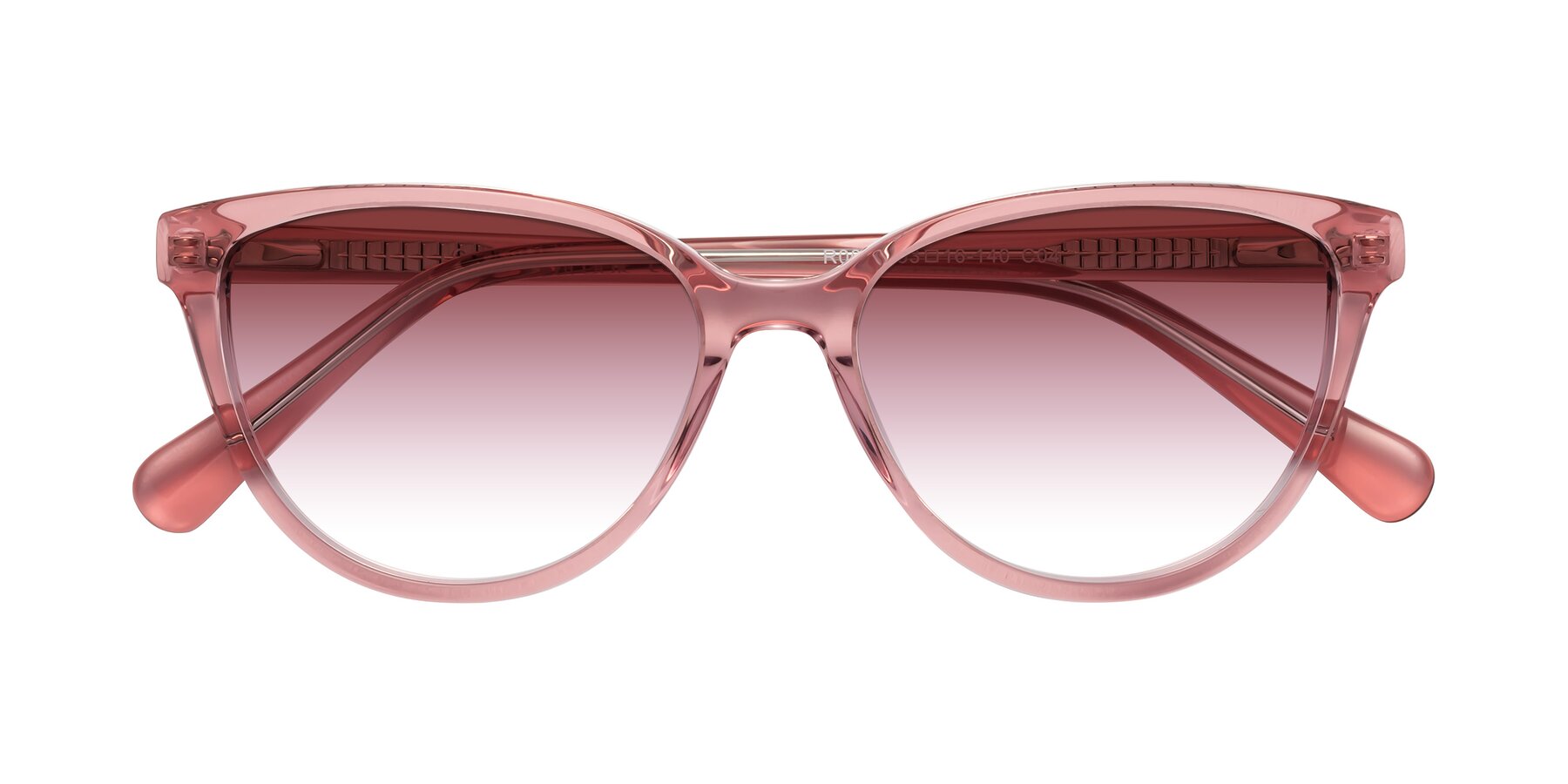 Folded Front of Guest in Pink with Garnet Gradient Lenses