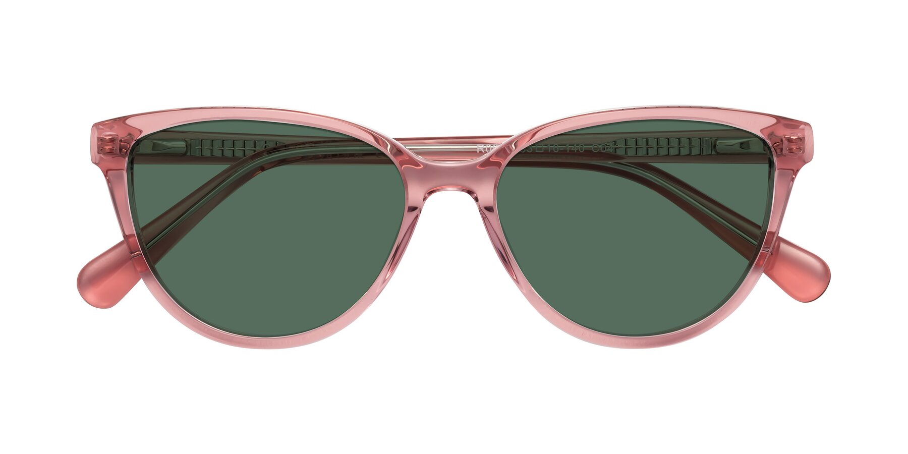 Folded Front of Guest in Pink with Green Polarized Lenses