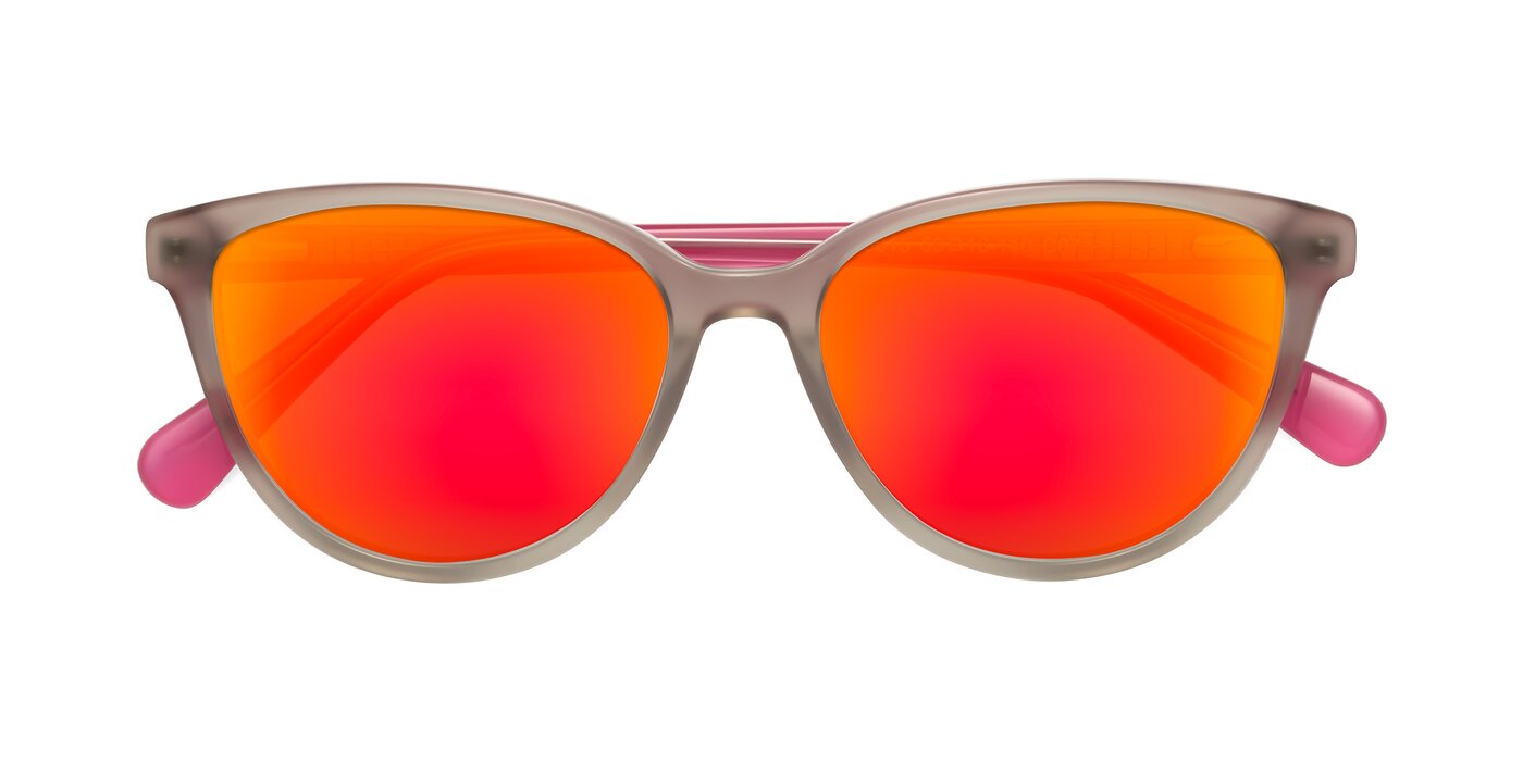 Guest - Pale Olive/Pink Flash Mirrored Sunglasses