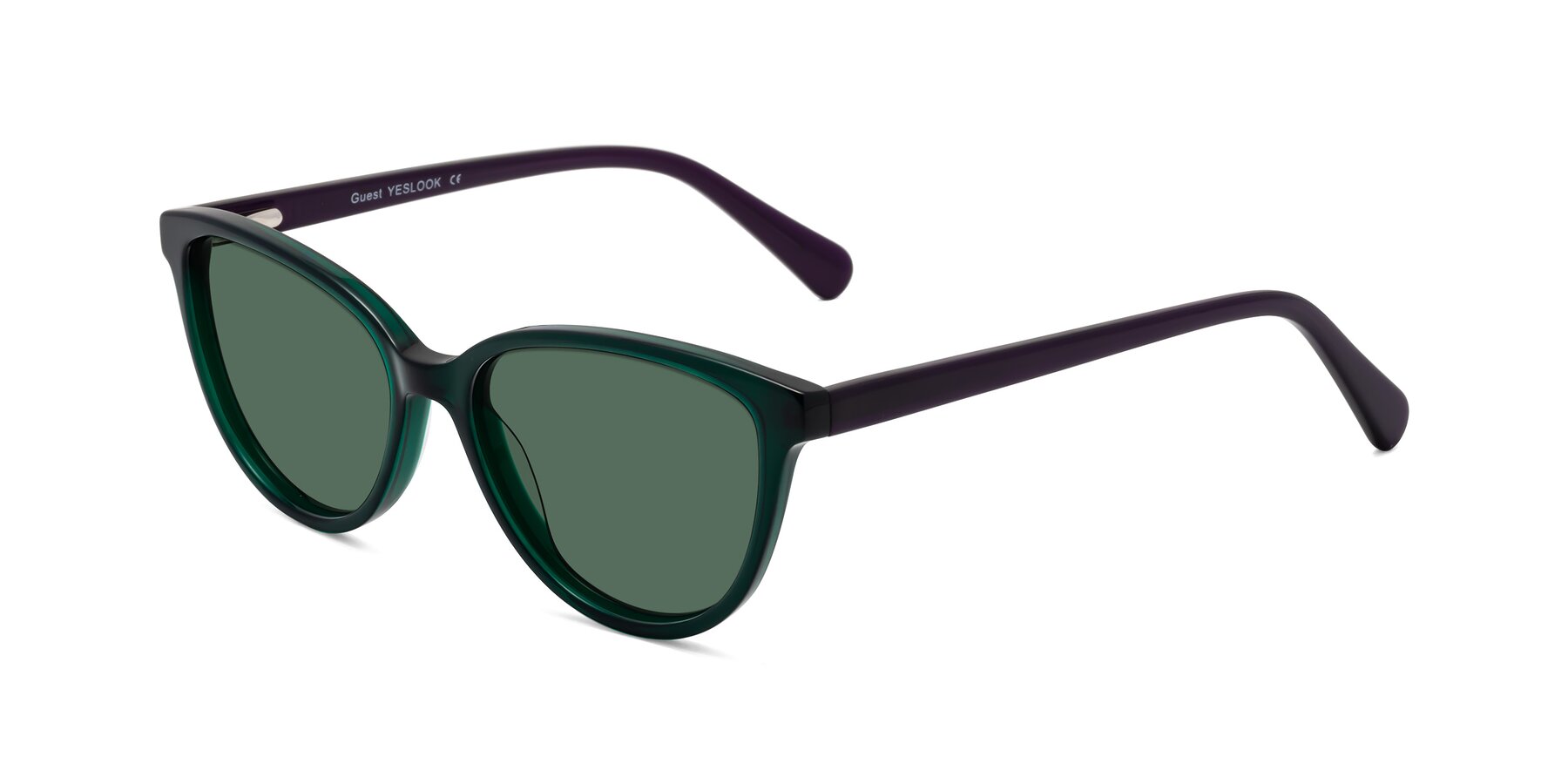 Angle of Guest in Green-Purple with Green Polarized Lenses