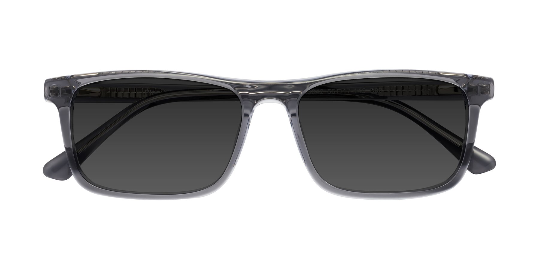 Folded Front of Plan in Gray with Gray Tinted Lenses