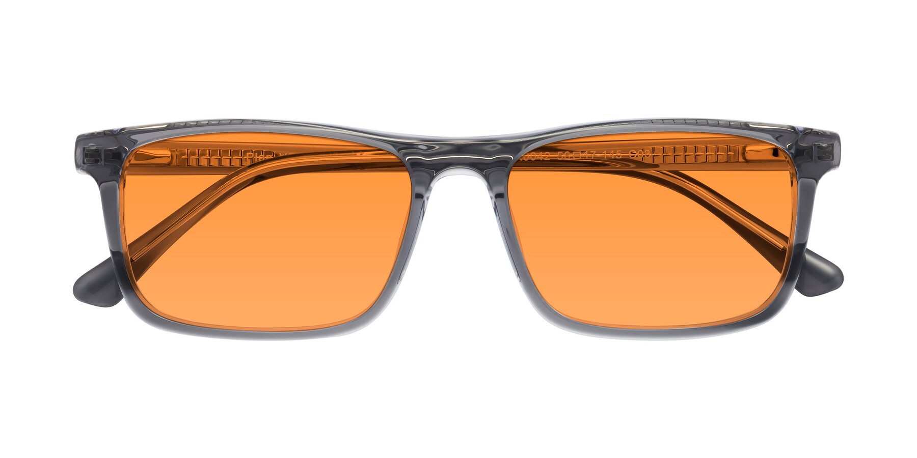 Folded Front of Plan in Gray with Orange Tinted Lenses